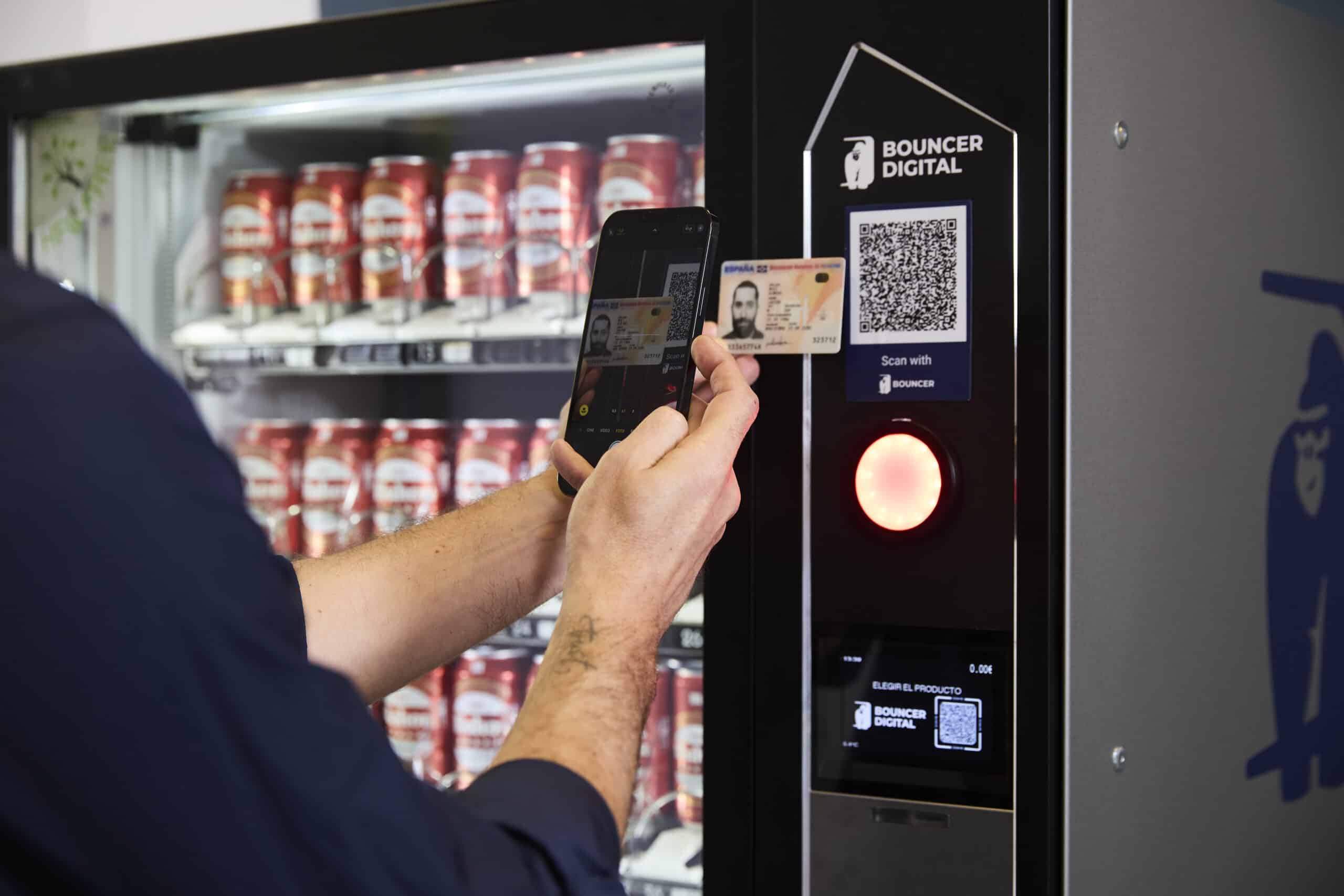 verificación de edad vending IA lector DNI